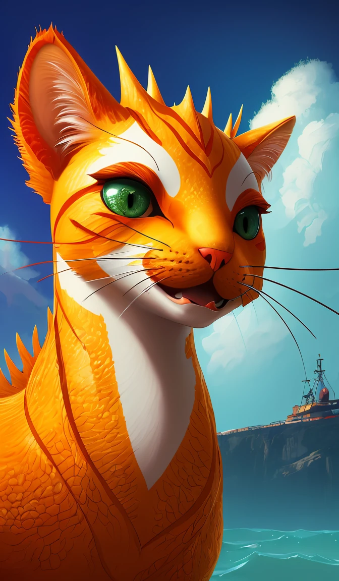 cat seahorse fursona, autistic bisexual graphic designer and musician, attractive androgynous fluffy humanoid character design, aesthetic, sharp focus, weirdcore voidpunk digital art by artgerm, akihiko yoshida, louis wain, simon stalenhag, wlop, noah bradley, furaffinity, artstation hd, trending on deviantart
