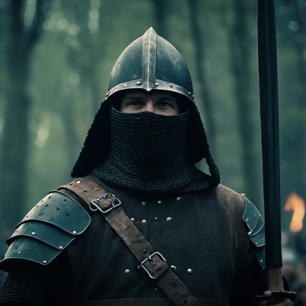 cinematic film still of <lora:detailed:0.2> 
<lora:perfection style:0.2>
<lora:Ron Fricke style:0.1>
 <lora:Braveheart film style:1>
In 1280 a medieval executioner person in a executioner outfit, shallow depth of field, vignette, highly detailed, high budget, bokeh, cinemascope, moody, epic, gorgeous, film grain, grainy