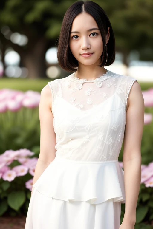 1girl,(RAW photo, best quality), (realistic, photo-realistic:1.4), masterpiece, an extremely delicate and beautiful, extremely detailed, 2k wallpaper, Amazing, finely detail, extremely detailed CG unity 8k wallpaper, ultra-detailed, highres, soft light, beautiful detailed girl, extremely detailed eyes and face, beautiful detailed nose, beautiful detailed eyes,cinematic lighting,perfect anatomy,slender body
wearing a white peplum dress,white skirt,(bokeh:1.2)
at a flower park,sakura flowers,flower garden,
<lora:omotoayano_lora:0.8>