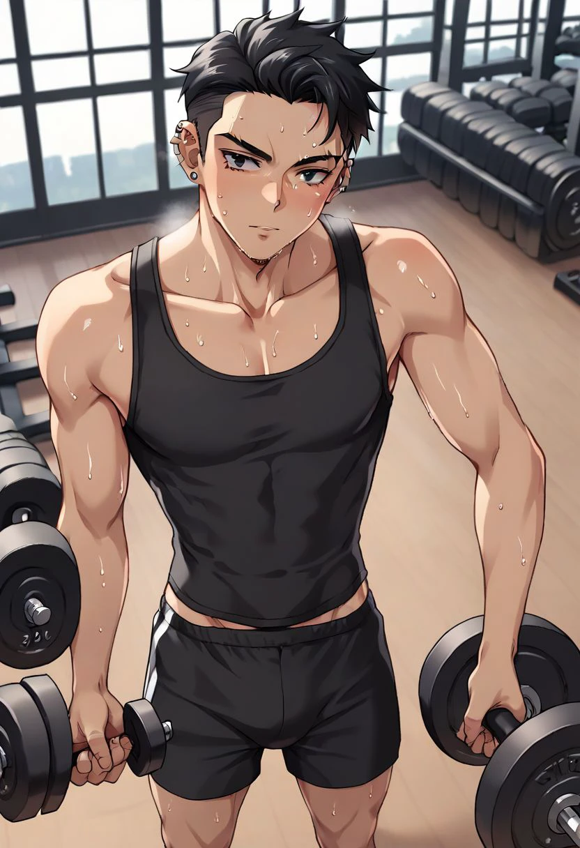 Gym Model Boulder Shoulders