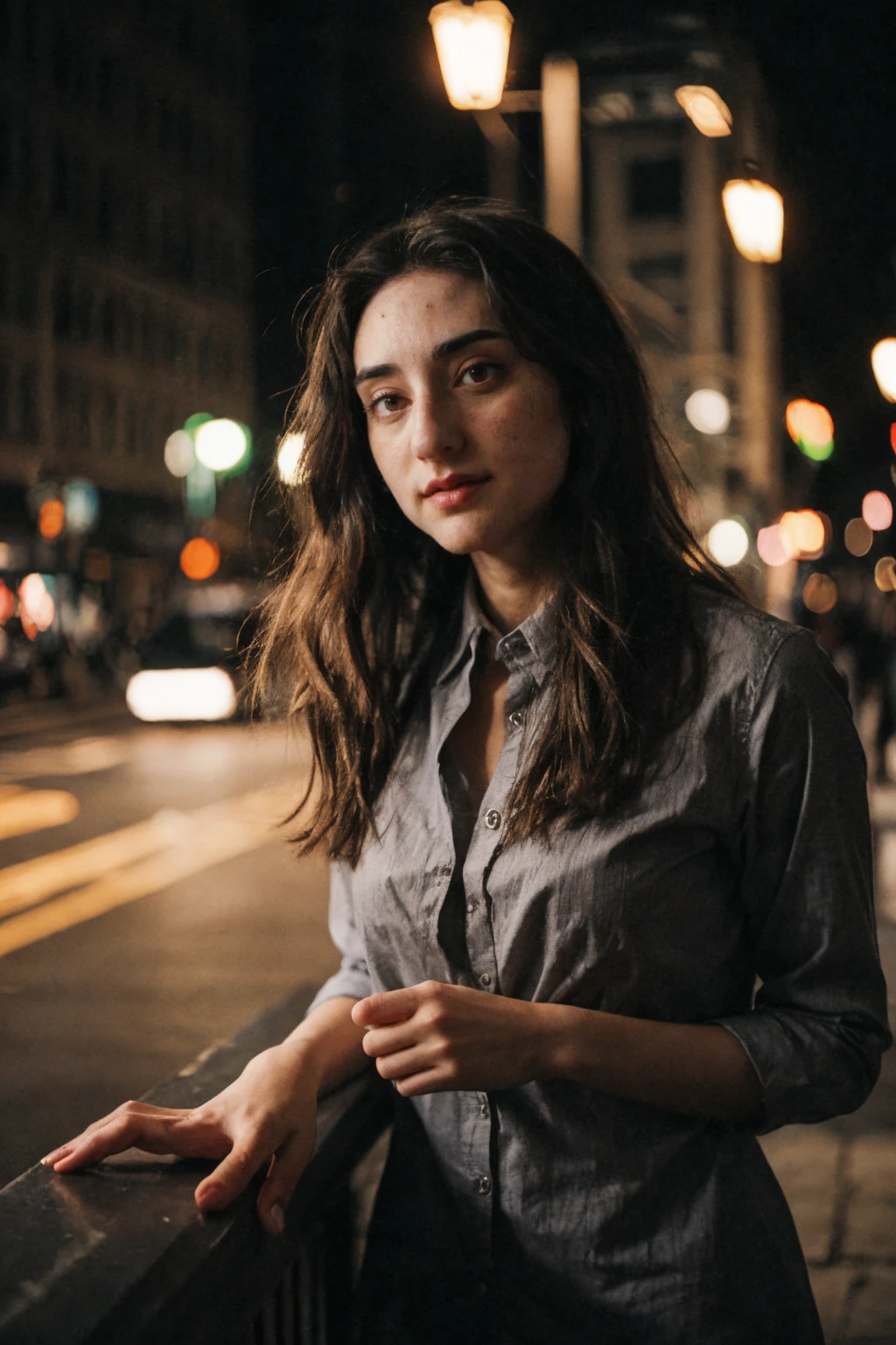 <lora:Abbshap15L:1> Abbshap15L, dress shirt, portrait , city at night, <lora:Hyper-SD15-8steps-lora:.7> ,