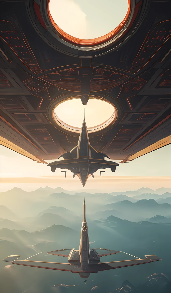 professional ominous sci - fi concept art of a space ship touching down at a space station by artgerm and greg rutkowski ( thin white border ). an intricate, elegant, highly detailed digital painting, concept art, smooth, sharp focus, illustration, in the style of simon stalenhag wayne barlowe, igor kieryluk.
