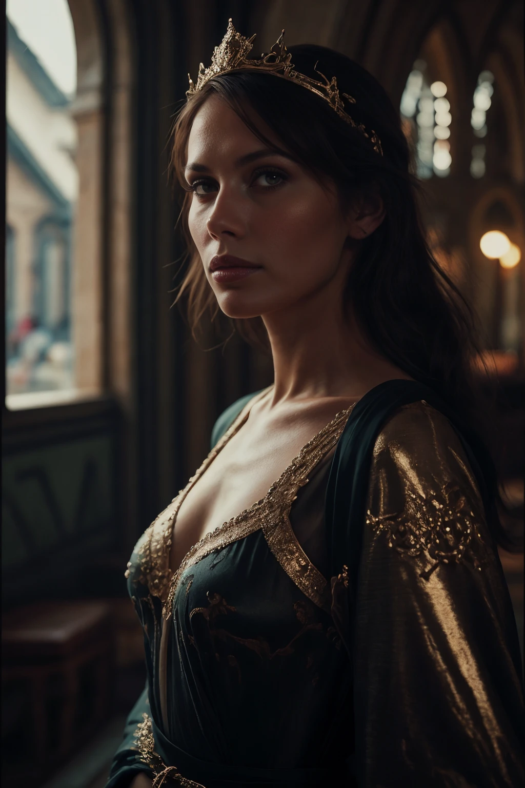 <lora:Triss-v1:0.7>,Triss in istanbul,  freckle,modelshoot style, (extremely detailed CG unity 8k wallpaper), full shot body photo of the most beautiful artwork in the world, medieval clothes, professional majestic realistic painting by Ed Blinkey, Atey Ghailan, quality, ultra high res, (photorealistic:1.4), parted lips lipstick, ultra detailed, Peach buttock, looking at viewer, masterpiece, best quality,, by Jeremy Mann, Greg Manchess, Antonio Moro, trending on ArtStation, trending on CGSociety, Intricate, High Detail, Sharp focus, dramatic, photorealistic painting art by midjourney and greg rutkowski