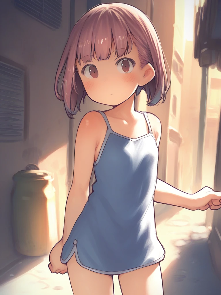 score_9, score_8_up, score_7_up, score_6_up, score_5_up, score_4_up,
1girl, petite, blush, pink short hair, bangs, blue dress, alley, buildings, <lora:hobbyanon_aaaa_quad-a_v1_PonyDiffusionV6XL:1.3>,
cowboy shot, looking at viewer, solo,
source_anime