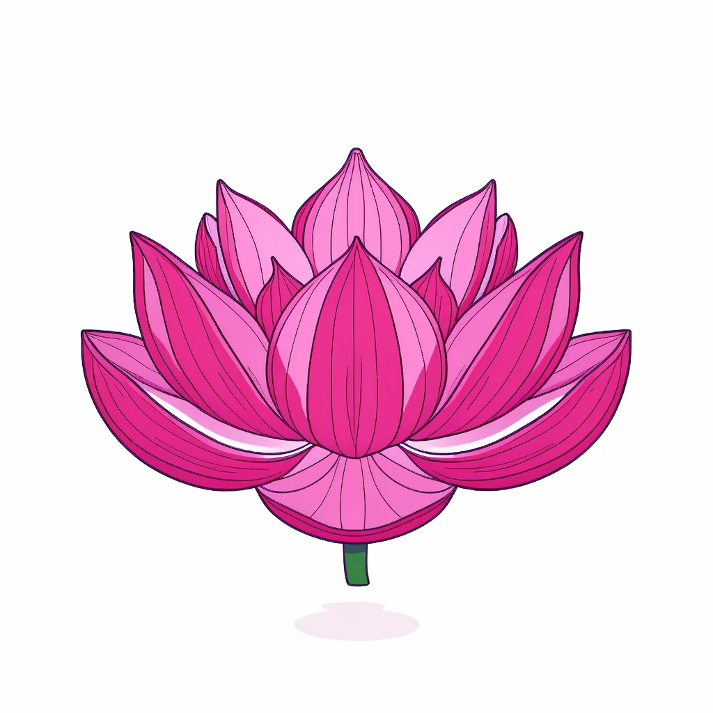 masterpiece, best quality,tuya style, icon design, lotus flower, <lora:tuya:0.8>