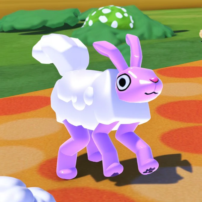 a fluffy rabbit wobbledog <lora:dogfinal:1>