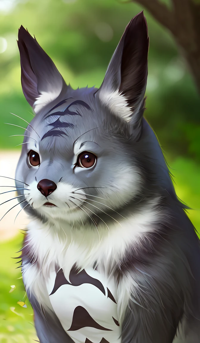 real life totoro, hyperrealistic, very detailed fur, sharp focus, sigma 8 5 mm f 1. 4