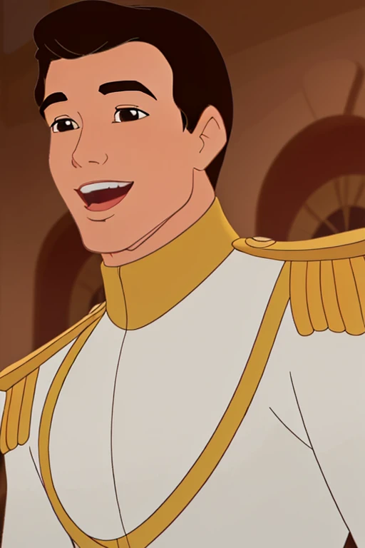 <lora:Prince_C-V4_HH-000021:0.75> Pr1nc3_C,((disney style animation drawing, drawing with dark thick lines)),
1boy,man, uniform, ( close-up), happy, smiling, mouth opened wide, exagerated facial expression, detailed eyes
<lora:DisneyRenV2:0.1> disneyrenaissance style, (image with very light colors)
location: ballroom