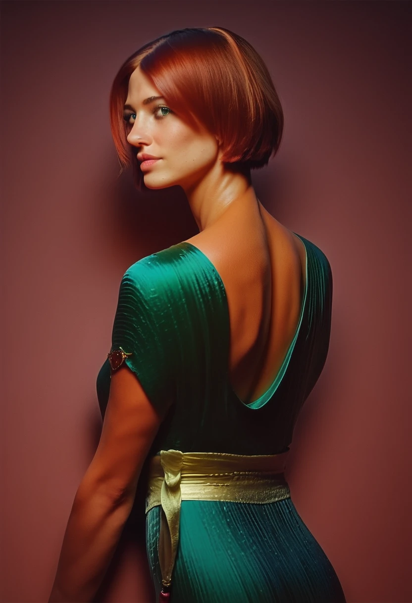score_9,score_8_up,score_7_up, half length, 1girl, innocentyoung ingenue, short auburn bob cut hair, woman, wearing green Fortuny dress, perfect slender body, fabric texture, elegant party background, Fortuny
<lora:Belle_Epoque_Dresses_1880-1914_Pony:1.0>
<lora:Concept Art Eclipse Style LoRA_Pony XL v6:0.8> concept art, realistic