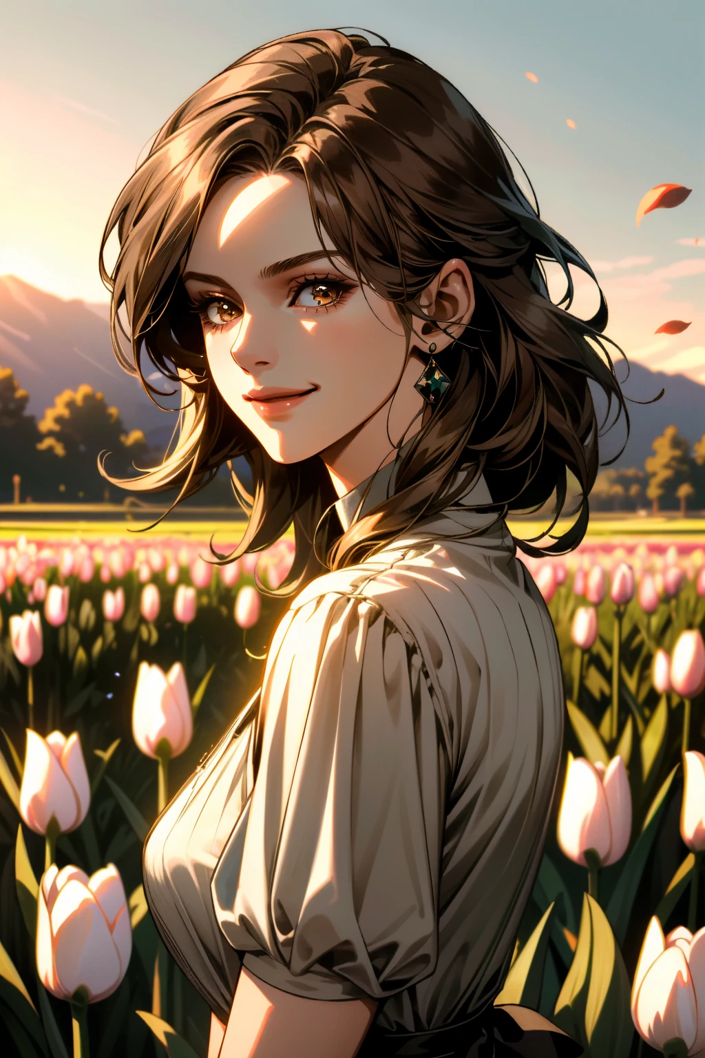 ((ultra detailed, masterpiece, absurdres))
<lora:RE6Helena:0.8>
RE6Helena, 1girl, brown eyes, brown hair, in a field of tulips, golden hour, elegant dress, smiling