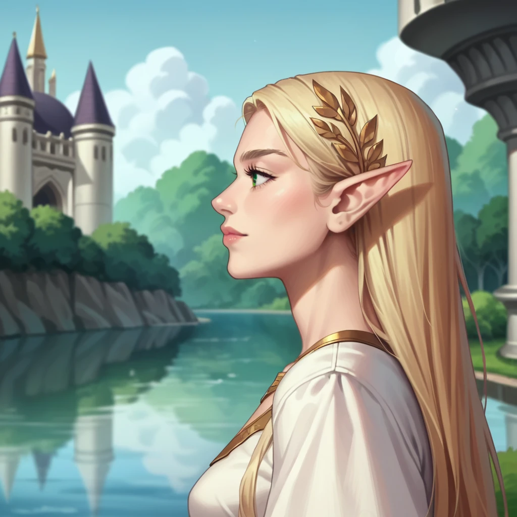 score_9, score_8_up, score_7_up, score_6_up,source_anime, anime 2d, anime screencap, side profile a beautiful blonde elf with her hair blowing in the wind, ethereal, palace and water in the background, face, duxlipa, <lora:dulipa_ponyxl_aut_xl_1_st_wicap_merger_54_94_06_04-duxlipa:1>