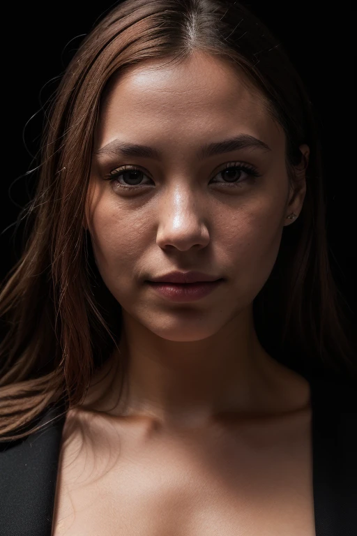 DEN_miyu_kiyohara,
((headshot:1.2) portrait on a (plain black background:1.2), (headshot:1.2), (face focus:1.1), (facing the camera:1.2), Head in the centre, (eye contact:1.3), (intense stare:1.1), mouth open, (facing straightforward:1.2), (forward facing:1.1), Head, face, Head focus, Head tilted down, looking slightly up at the camera:1.2),
bokeh, f1.4, 40mm, photorealistic, raw, 8k, textured skin, skin pores, intricate details  <lora:epi_noiseoffset2:1>, epiCRealism