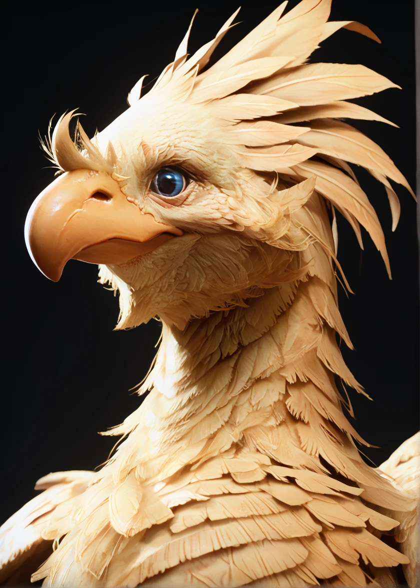 (score_9, score_8_up, score_7_up, zPDXL), chocobo <lora:chocobo_(ponyxl):1>, no humans, upper body,