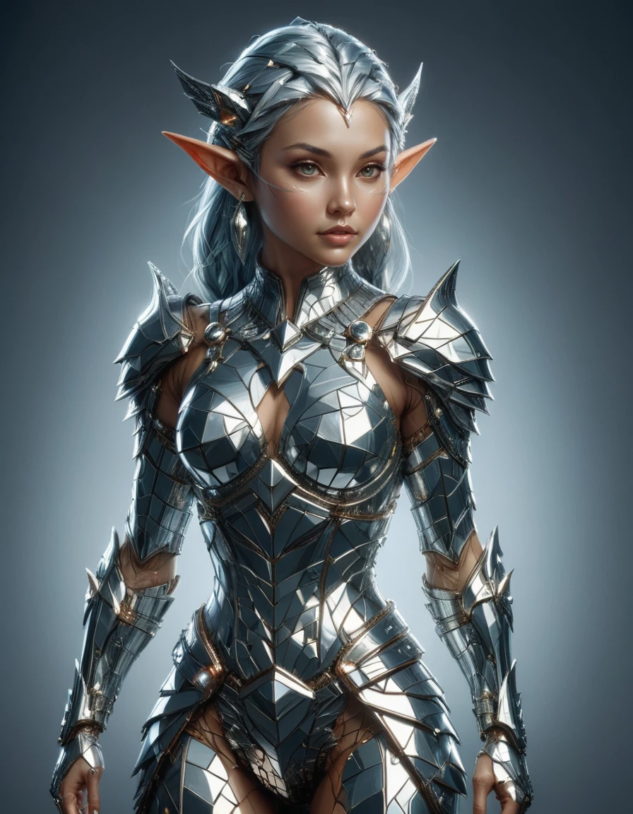 fantasy art by Dan Mumford, X-Ray of a Authentic Malaysian (Female Elf:1.2) , wearing armor designed by Armani, Pop culture, detailed linework, sci-fi and fantasy themes, <lora:ral-dscbll:1> ral-dscbll, intense, enhanced quality, professional fine composition, shiny, extremely stylish, illustrious, beautiful detailed, striking