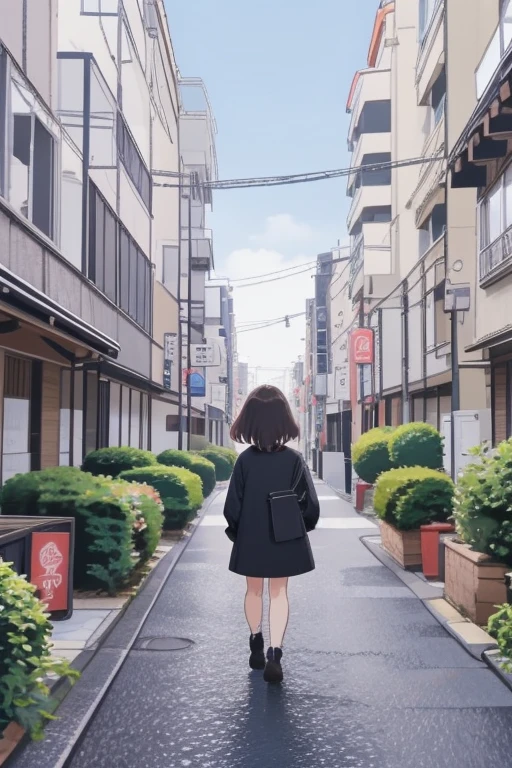 1girl,  scenery, Nakano,   residential area
 <lora:Nakano_LBW:0.75>