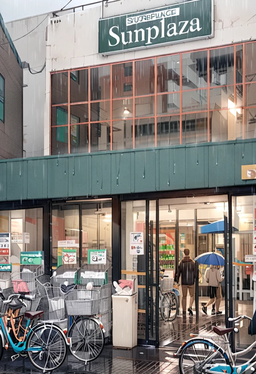 masterpiece, best quality, very aesthetic, absurdres,
sunplaza, storefront, bicycle, multiple boys, rain, car, shop
<lora:sunplaza_kishi_SDXL_V1:1>