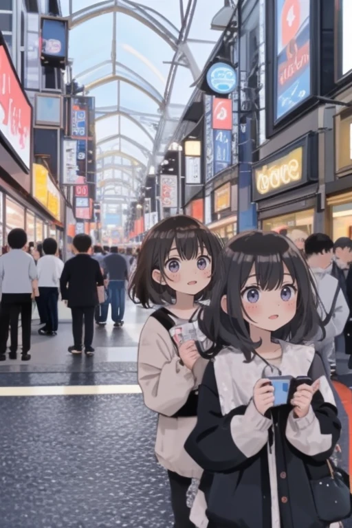 2girls, town scenery, Nakano, games , crowds
 <lora:Nakano:0.75>