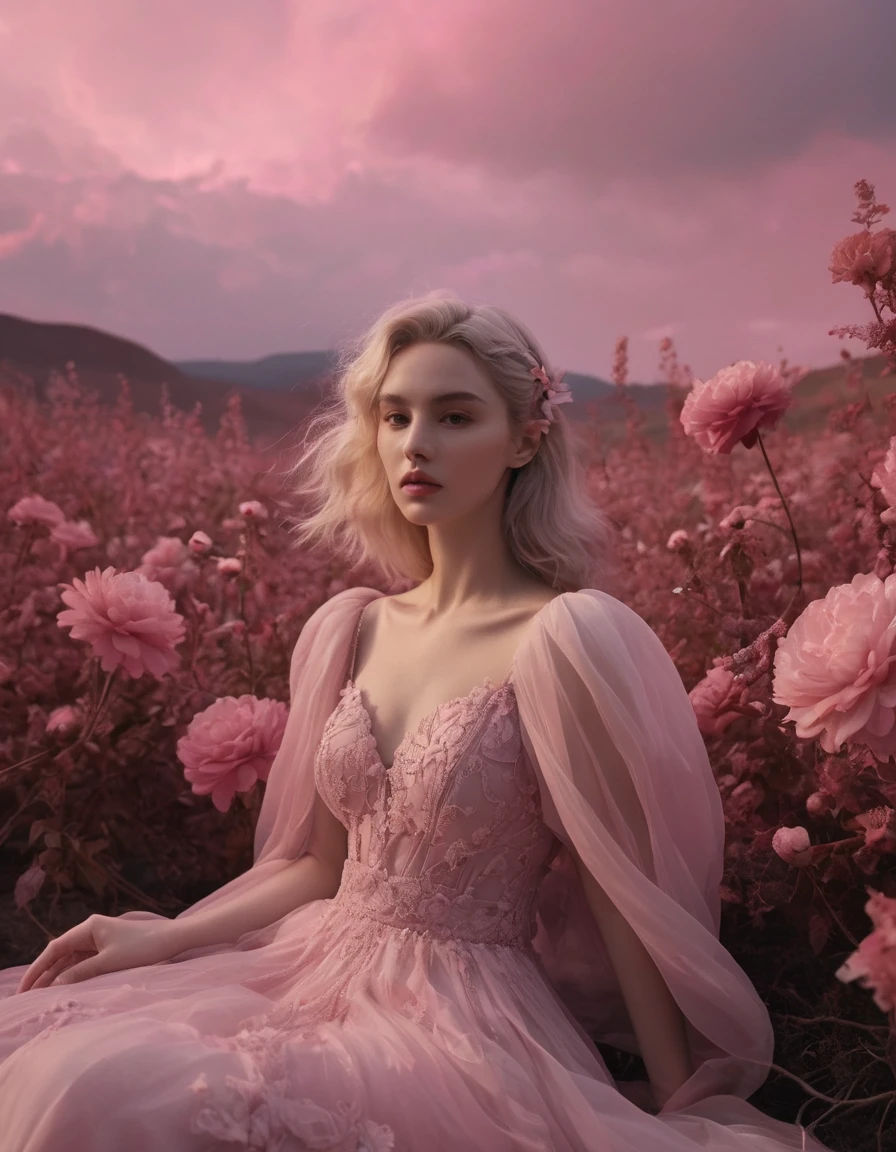 cinematic still cinematic photo A surreal landscape bathed in shades of pink. The sky is a gradation of pinks with clouds morphing into abstract forms. The ground is a velvety, soft pink, littered with strange pink flora and fauna. In the center stands a woman in a flowing pink gown, her pale skin flawed, her long white hair billowing like a storm. Surrounding her are floating pink spheres, dreamlike structures, and vintage technology. A rusted Tektronix 545 oscilloscope with glowing vacuum tubes is intertwined with a blooming pink flower. A dusty 1940s Zenith radio, its Bakelite casing cracked, sits beside a cobwebbed Remington typewriter, its keys entangled with vines. The scene is dark and rigid, illuminated by dramatic, cinematic lighting, rendering the image in 8K resolution with high texture, chromatic aberrations, and sub-surface scattering. The overall effect is both grand, unsettling, and evocative of a forgotten technological era, Dark and gritty, epic scene, dramatic lighting, cinematic, pale skin, imperfections, (8K resolution), establishing shot, high textures, leica, subsurface scattering, CINEMATIC, MOVIE STILL, CHROMATIC ABERRATION, REALISTIC, amazing, cinematic, intricate, artistic, extremely inspirational, epic scene, cinematic, high textures . 35mm photograph, film, bokeh, professional, 4k, highly detailed . emotional, harmonious, vignette, highly detailed, high budget, bokeh, cinemascope, moody, epic, gorgeous, film grain, grainy, photograph cinematic photo A surreal landscape bathed in shades of pink. The sky is a gradation of pinks with clouds morphing into abstract forms. The ground is a velvety, soft pink, littered with strange pink flora and fauna. In the center stands a woman in a flowing pink gown, her pale skin flawed, her long white hair billowing like a storm. Surrounding her are floating pink spheres, dreamlike structures, and vintage technology. A rusted Tektronix 545 oscilloscope with glowing vacuum tubes is intertwined with a blooming pink flower. A dusty 1940s Zenith radio, its Bakelite casing cracked, sits beside a cobwebbed Remington typewriter, its keys entangled with vines. The scene is dark and rigid, illuminated by dramatic, cinematic lighting, rendering the image in 8K resolution with high texture, chromatic aberrations, and sub-surface scattering. The overall effect is both grand, unsettling, and evocative of a forgotten technological era, Dark and gritty, epic scene, dramatic lighting, cinematic, pale skin, imperfections, (8K resolution), establishing shot, high textures, leica, subsurface scattering, CINEMATIC, MOVIE STILL, CHROMATIC ABERRATION, REALISTIC, amazing, cinematic, intricate, artistic, extremely inspirational, epic scene, cinematic, high textures . 35mm photograph, film, bokeh, professional, 4k, highly detailed, 50mm . cinematic 4k epic detailed 4k epic detailed photograph shot on kodak detailed cinematic hbo dark moody, 35mm photo, grainy, vignette, vintage, Kodachrome, Lomography, stained, highly detailed, found footage, HDR photo of cinematic photo A surreal landscape bathed in shades of pink. The sky is a gradation of pinks with clouds morphing into abstract forms. The ground is a velvety, soft pink, littered with strange pink flora and fauna. In the center stands a woman in a flowing pink gown, her pale skin flawed, her long white hair billowing like a storm. Surrounding her are floating pink spheres, dreamlike structures, and vintage technology. A rusted Tektronix 545 oscilloscope with glowing vacuum tubes is intertwined with a blooming pink flower. A dusty 1940s Zenith radio, its Bakelite casing cracked, sits beside a cobwebbed Remington typewriter, its keys entangled with vines. The scene is dark and rigid, illuminated by dramatic, cinematic lighting, rendering the image in 8K resolution with high texture, chromatic aberrations, and sub-surface scattering. The overall effect is both grand, unsettling, and evocative of a forgotten technological era, Dark and gritty, epic scene, dramatic lighting, cinematic, pale skin, imperfections, (8K resolution), establishing shot, high textures, leica, subsurface scattering, CINEMATIC, MOVIE STILL, CHROMATIC ABERRATION, REALISTIC, amazing, cinematic, intricate, artistic, extremely inspirational, epic scene, cinematic, high textures . 35mm photograph, film, bokeh, professional, 4k, highly detailed . High dynamic range, vivid, rich details, clear shadows and highlights, realistic, intense, enhanced contrast, highly detailed, cinematic photo A surreal landscape bathed in shades of pink. The sky is a gradation of pinks with clouds morphing into abstract forms. The ground is a velvety, soft pink, littered with strange pink flora and fauna. In the center stands a woman in a flowing pink gown, her pale skin flawed, her long white hair billowing like a storm. Surrounding her are floating pink spheres, dreamlike structures, and vintage technology. A rusted Tektronix 545 oscilloscope with glowing vacuum tubes is intertwined with a blooming pink flower. A dusty 1940s Zenith radio, its Bakelite casing cracked, sits beside a cobwebbed Remington typewriter, its keys entangled with vines. The scene is dark and rigid, illuminated by dramatic, cinematic lighting, rendering the image in 8K resolution with high texture, chromatic aberrations, and sub-surface scattering. The overall effect is both grand, unsettling, and evocative of a forgotten technological era, Dark and gritty, epic scene, dramatic lighting, cinematic, pale skin, imperfections, (8K resolution), establishing shot, high textures, leica, subsurface scattering, CINEMATIC, MOVIE STILL, CHROMATIC ABERRATION, REALISTIC, amazing, cinematic, intricate, artistic, extremely inspirational, epic scene, cinematic, high textures. 35mm photograph, film, bokeh, professional, 4k, highly detailed, fine detail, rich color, perfect colorful atmosphere, dynamic light, great composition, clear focus, aesthetic, very coherent, cheerful colors, spectacular, shiny, lovely, complex, fantastic, singular, wonderful, pure, ambient, pristine, vivid, background, sparkling, refreshing, magical, cute, awesome, creative, positive, emotional, pretty, fabulous, relaxed