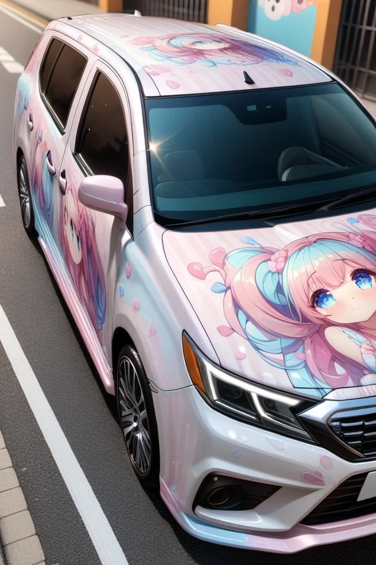 masterpiece, best quality, very aesthetic, absurdres,side angle
<lora:lappingcar:1> (lapping car,print car,painted car style,detailed print lapping),