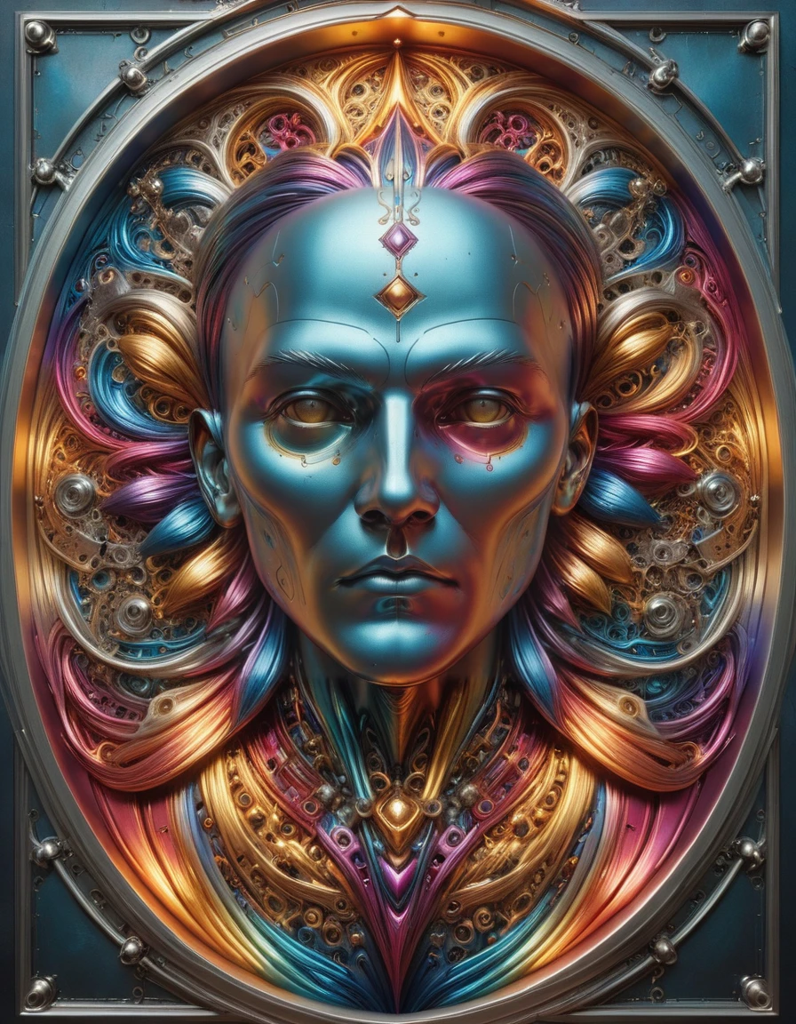 Ornament of a ("Urza, Planeswalker":1.1) , at Dusk, exploring the interaction of colors, Persona series, engravings, Pulp fiction cover art, high shutter speed, Large-scale installations, folk art themes, <lora:ral-andzdalmn:0.9> ral-andzdalmn, intricate detail, highly enhanced, perfect symmetry, luxury, modified, dynamic composition, confident