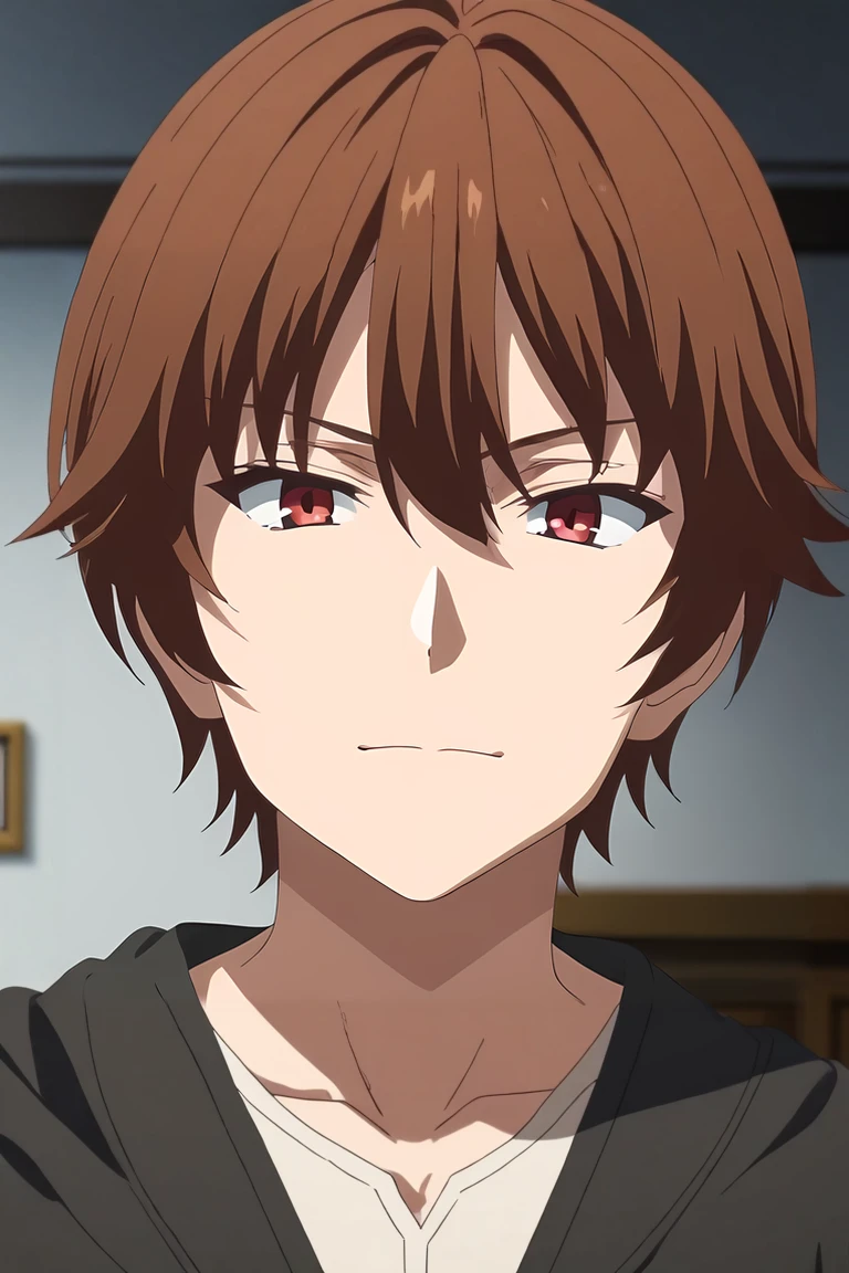 score_9, score_8_up, score_7_up, source_anime, rating_safe, intricate details, (3d:0.4), , depth of field, 1boy, solo, male focus, <lora:keyaru_kaifuku_jutsushi_pony:1>, keyaru_kaifuku_jutsushi, brown hair, red eyes, short hair, hair between eyes, bangs, aged down, , straight-on, full body, apartment, midnight, hand on hip, distracted, aloof, oblivious, , <lora:sdxl_lightning_8step_lora:1>