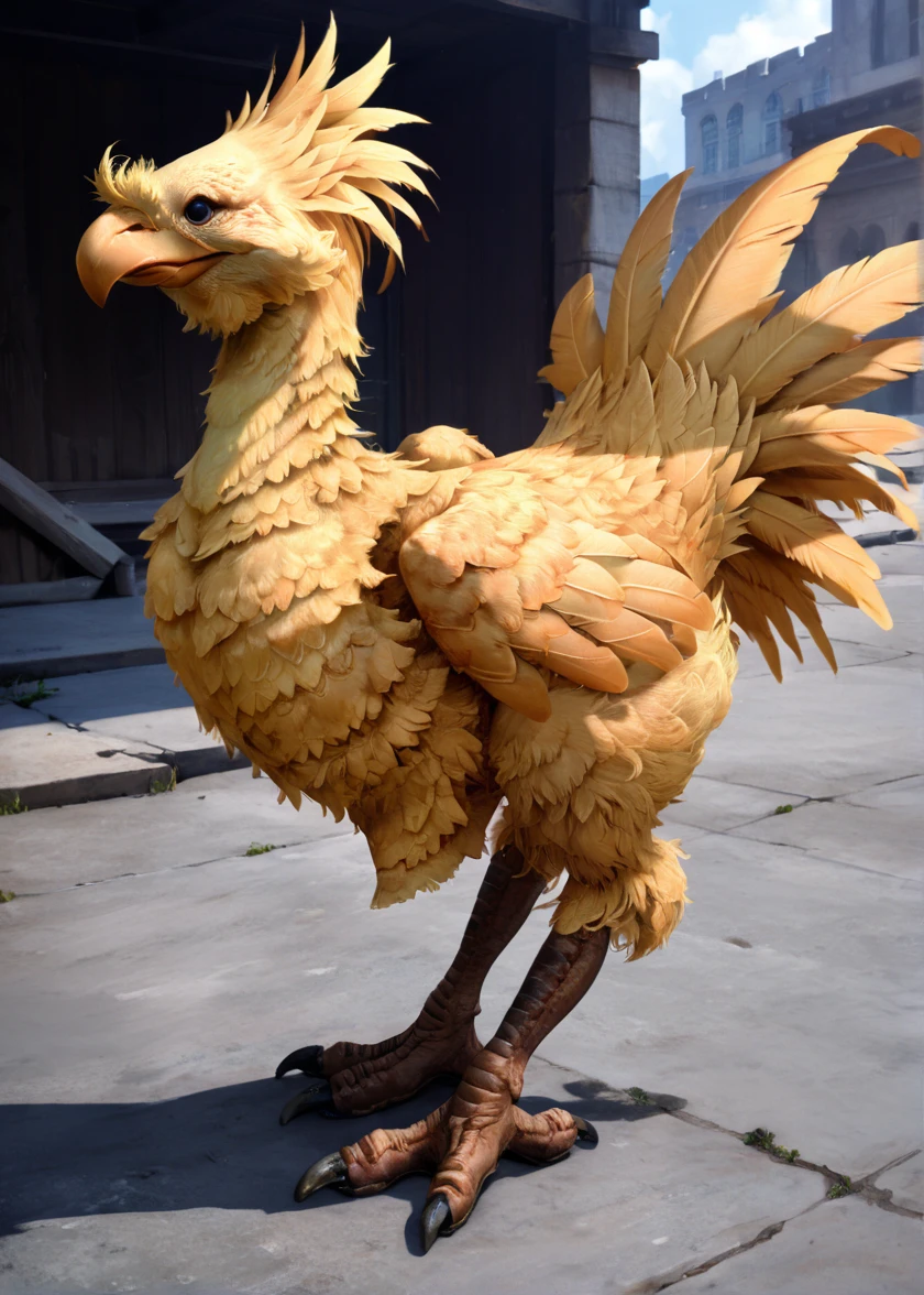 source_realistic, realistic, photo, (score_9, score_8_up, score_7_up, zPDXL), chocobo <lora:chocobo_(ponyxl):1>, no humans, upper body,