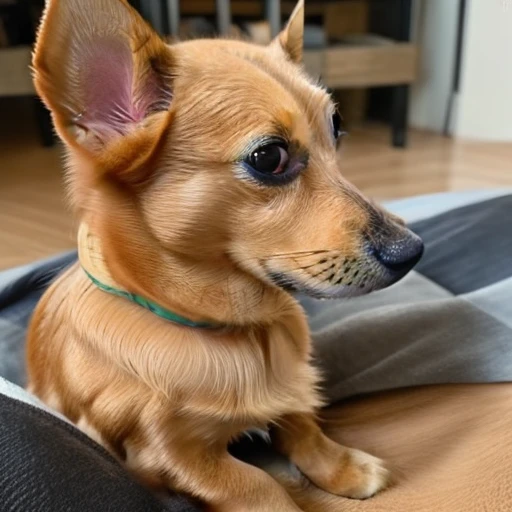 dog side eye,A Yorkshire Terrier