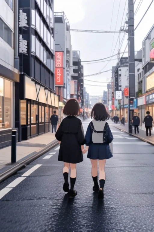 2girls, street, scenery, Nakano 
 <lora:Nakano:0.6>