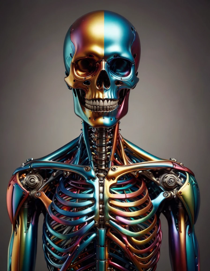 patchwork of a Male Skeleton, masculine, <lora:ral-andzdalmn:0.8> ral-andzdalmn, radiant, positive emotional, epic composition, atmosphere, quality, contemporary, illustrious quality, fabulous colors