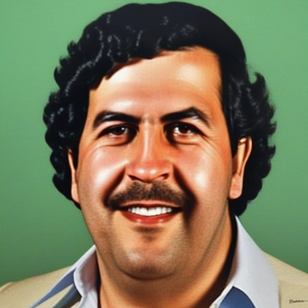 PabloEscobar, caricature, portrait