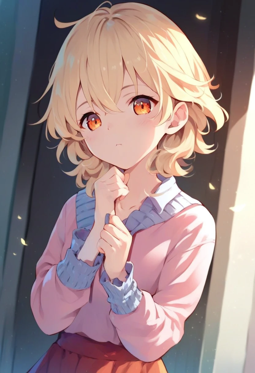 <lora:Matanonki_Style_for_Pony:1> matanonki_style, 1girl, score_9, score_8_up, score_7_up, score_6_up, score_5_up, score_4_up, hd, (ultra hd quality details), 8K, 1girl, orange eyes, Ash blonde hair