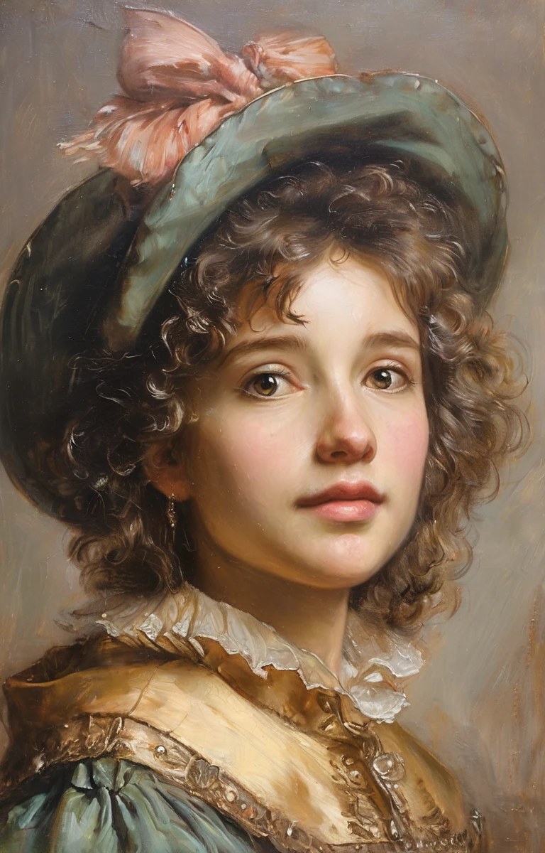 masterpiece,best quality,<lora:tbh135-sdxl:0.85>,idolmaster cinderella girls,illustration,style of Rembrandt,oil painting,