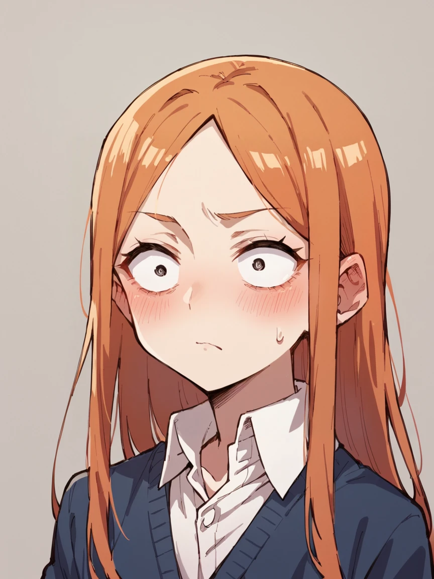 score_9, score_8_up, score_7_up, score_6_up, 1girl, ginger hair, long hair, <lora:shihakuganXLP:0.7> shihakugan eyes, mob psycho eyes, blush,