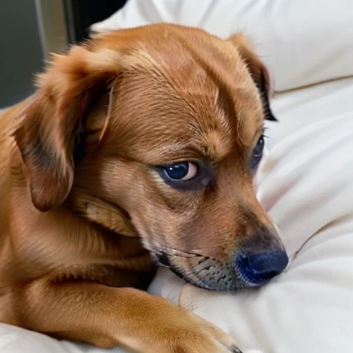 dog side eye,A German Shepherd,