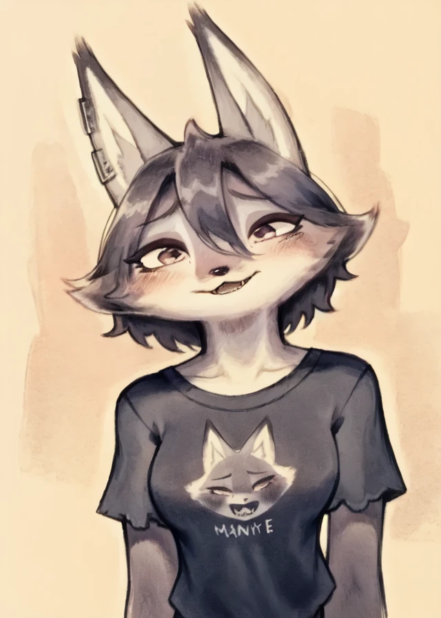 Birdpaw \(artist\),
zhen,
looking pleasured,
t-shirt,
half-body portrait,
masterpiece, best quality <lora:Zhen:1.0>