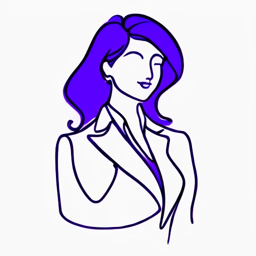 (business woman:1.0), (line art), (white background:1.4), (purple:1.2) <lora:OneLineColor-09:1.2>