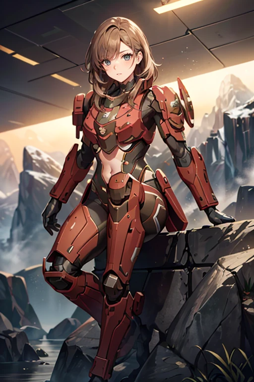 <lora:HXarmour_064:0.7>,mountain,One Leg Up pose,, hxarmour,1girl,(light brown armour:1.3),, ultra-detailed,extremely delicate and beautiful,(by exquisite colors block),masterpiece,best quality,unreal engine 5 rendering,movie light,movie lens,movie special effects,detailed details,HDR,UHD,8K,CG wallpaper,