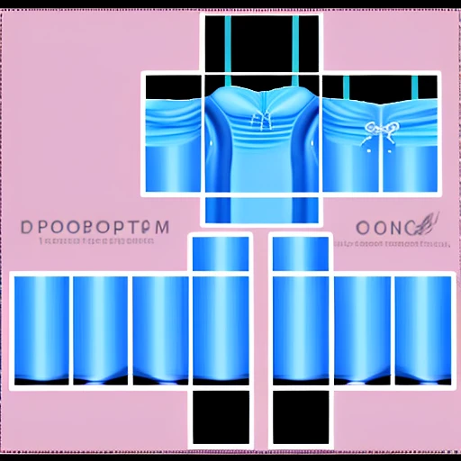 dress, template, transparent background, blue theme