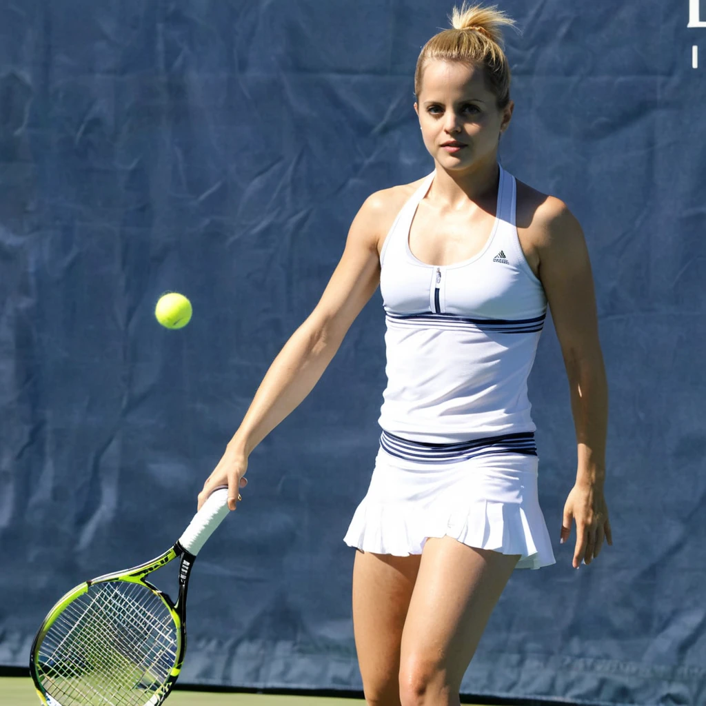 menasuvari <lora:MenaSuvari-000002:1> tennis outfit