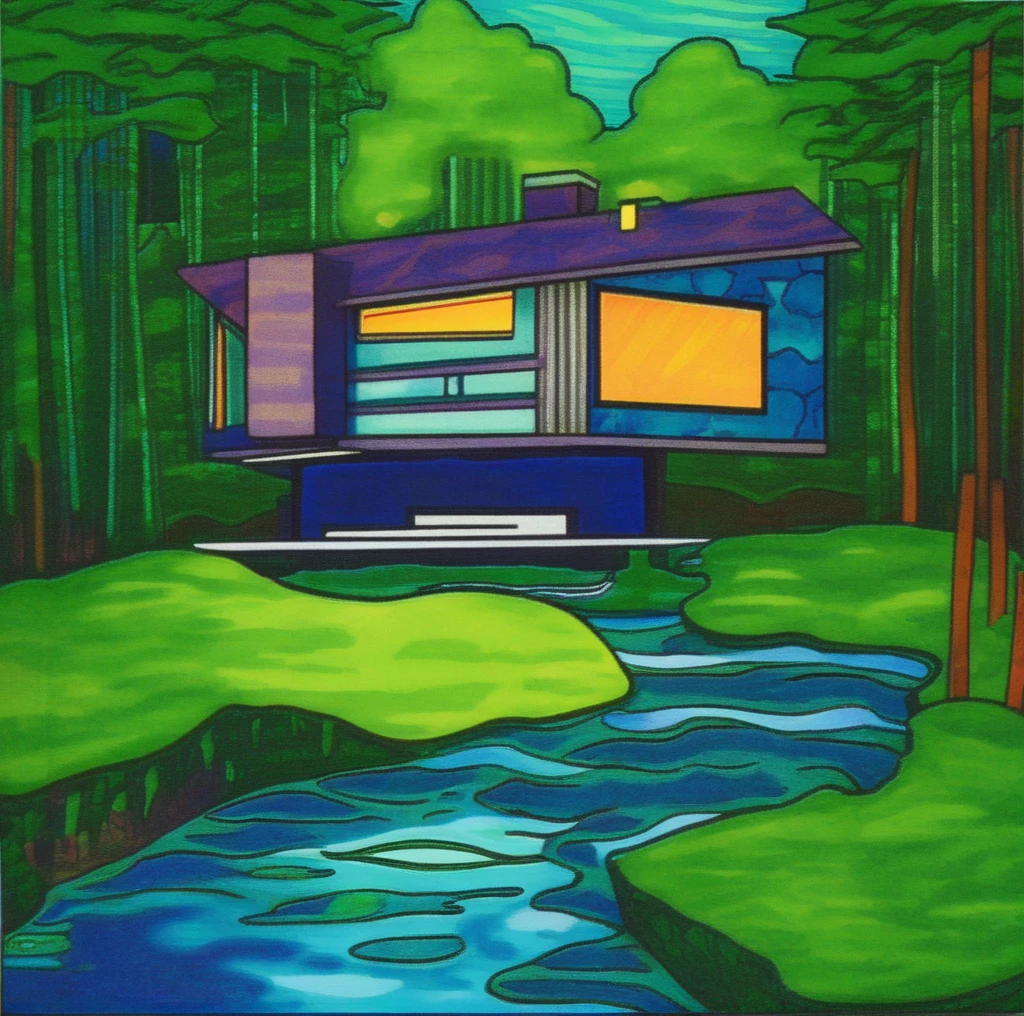 symboliscope house by the stream<lora:symboliscope:1>