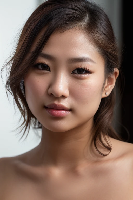 DEN_nana_fukadaMK2,
((headshot:1.1) portrait on a bright white background, (headshot:1.2), face focus, intricate (beautiful eyes:1.2), (wide open eyes:1.1), Big eyes,  clean photo, side lighting, low contrast, low saturation:1.2),
bokeh, f1.4, 40mm, photorealistic, raw, 8k, textured skin, skin pores, intricate details  <lora:epi_noiseoffset2:1>, epiCRealism