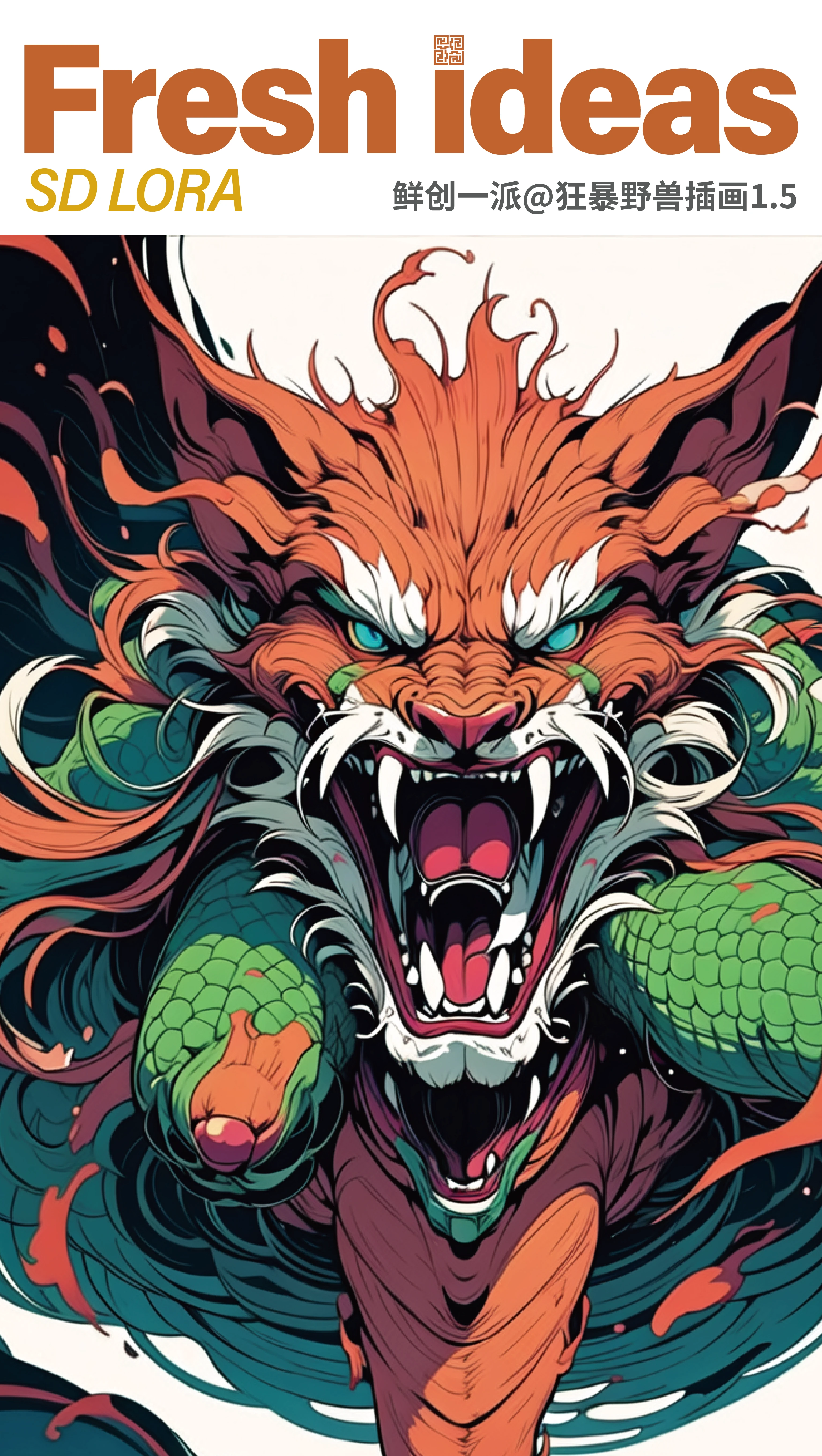 fresh ideas@Raging beast illustration_V10 v1.0