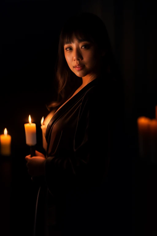 DEN_rion_graphis,
(in a dark room in (pitch black:1.2) amongst a (candle light vigil:1.2), (candles:1.1), (candle light:1.1), (pitch black room:1.2), (darkness:1.1), wearing a (sheer robe:1.1), robe, sheer, (lots of candles:1.2):1.2),
bokeh, f1.4, 40mm, photorealistic, raw, 8k, textured skin, skin pores, intricate details <lora:epi_noiseoffset2:1>, epiCRealism <lora:ClothingAdjuster3:-1>