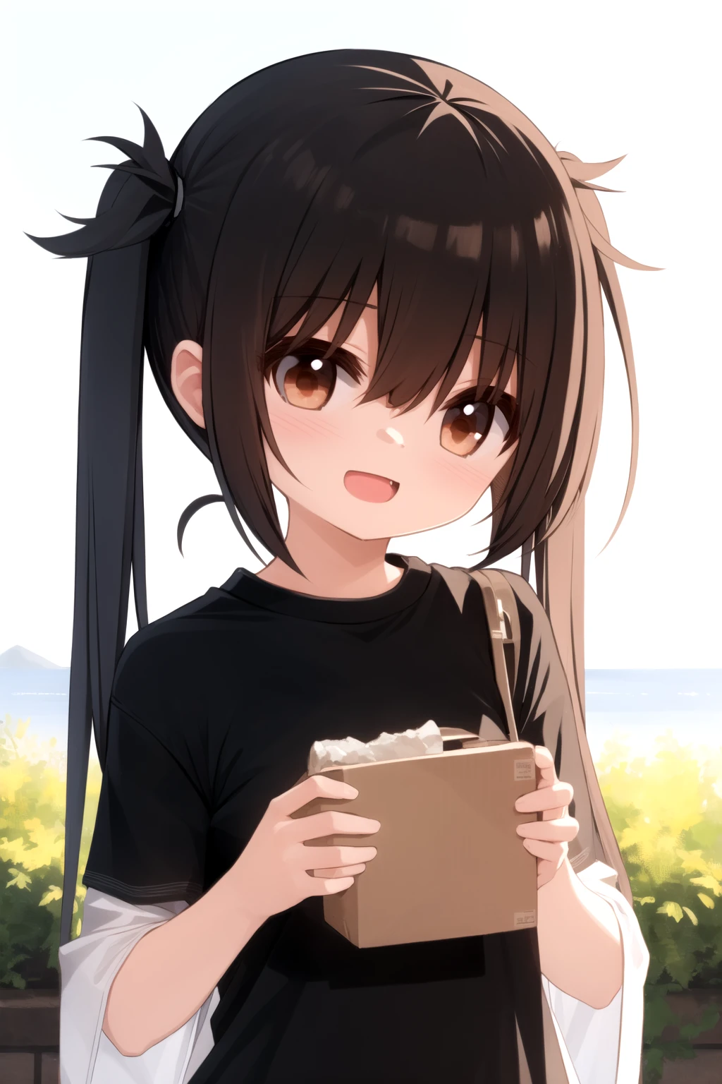 <lora:yuuhagi_v0.4:1>
1girl, upper body, :d, twintails, blush, sunlight,, masterpiece, best quality, highly detailed