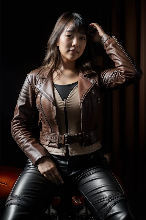 DEN_rion_graphis,
((riding a motorcycle:1.2) wearing (motorbike leathers:1.2), (riding a motorbike:1.2), (driving a motorbike:1.2), (motorcycle:1.1), traffic, leather trousers, leather jacket, motorcycle boots, leather gloves:1.2),
bokeh, f1.4, 40mm, photorealistic, raw, 8k, textured skin, skin pores, intricate details <lora:epi_noiseoffset2:1>, epiCRealism <lora:ClothingAdjuster3:-1>