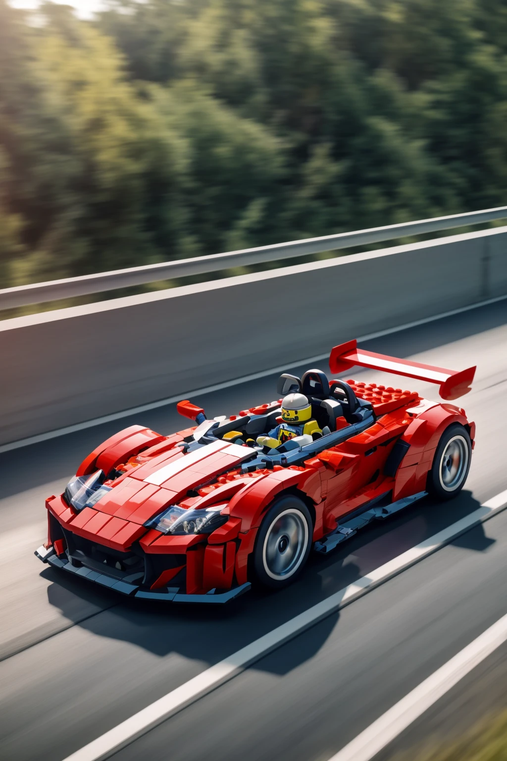 8k,highres,absurdres,masterpiece,best quality,
sports car,racing in the highway,
<lora:LegoAIrev:0.7>,LegoAI,