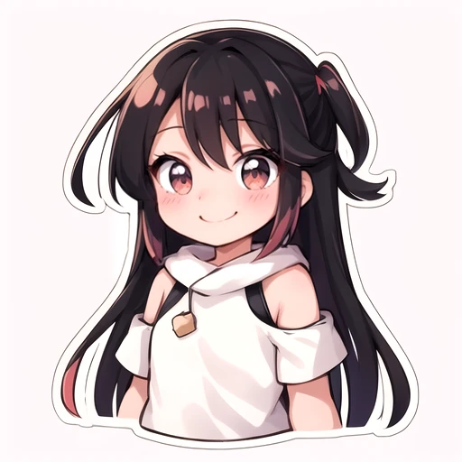 yumichanartstyle, 1girl , simple background, upper body, looking at viewer, chibi, smile, blush, outline, white outline, cropped torso, white background, simple, outline <lora:yumichanartstyle:0.6>, colorful, vibrant colors<lora:lcm-sdxl:1.0>