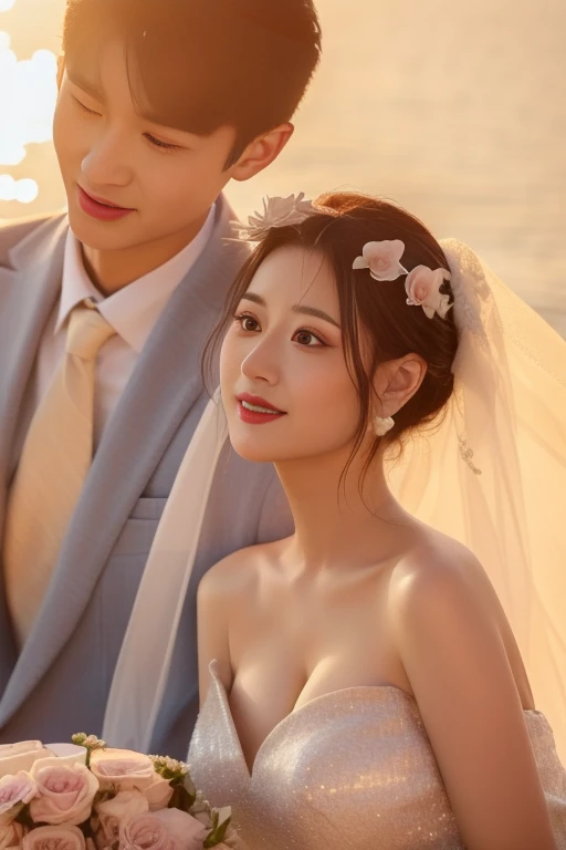 ltra-detailed,highly detailed,best quality,masterpiece,illustration,realistic,photorealistic,
hhhh, 1girl, 1boy, hetero, bride, husband and wife,
<lora:hhhh_v1_08:1.0>