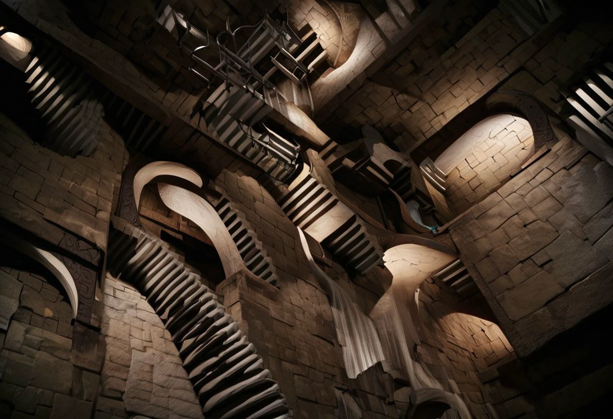 score_9, score_8_up, score_7_up,
crazystair, multidimensional stairs labyrinth, mdsl, indoors, stairs, upside down,