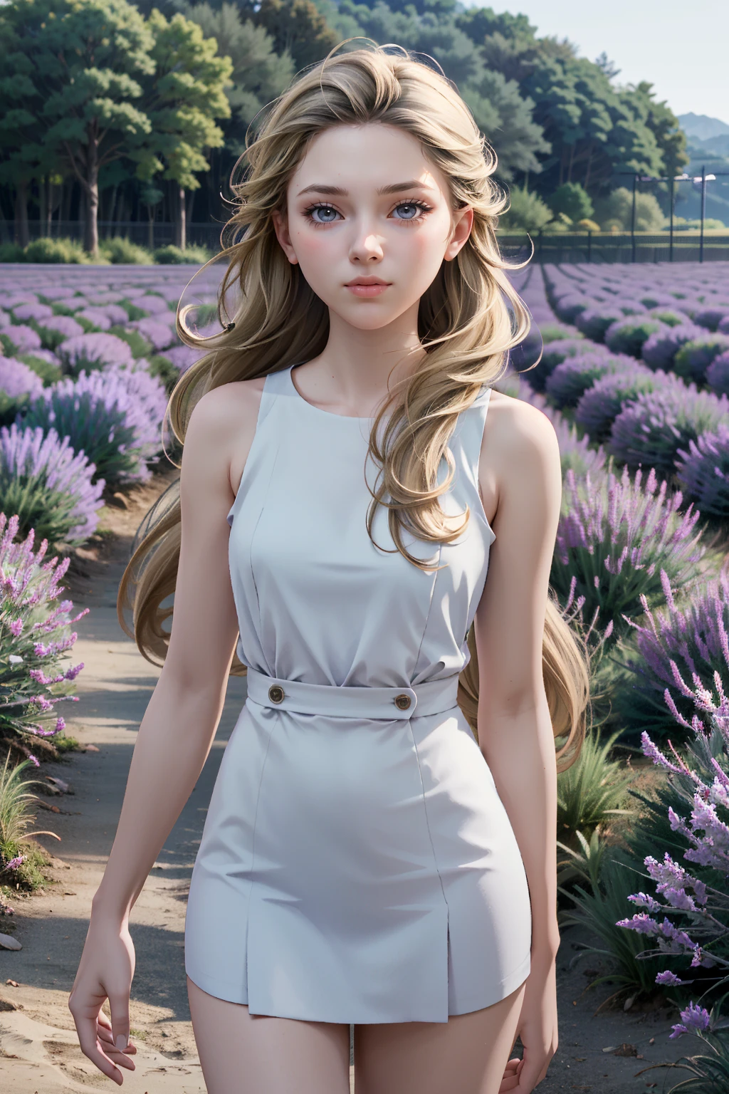 ((ultra detailed, masterpiece, absurdres))
<lora:DBHChloe:0.8>
DBHChloe, 1girl, long hair, blonde hair, lavender field, midday, bright and vibrant with a sea of purple blooms